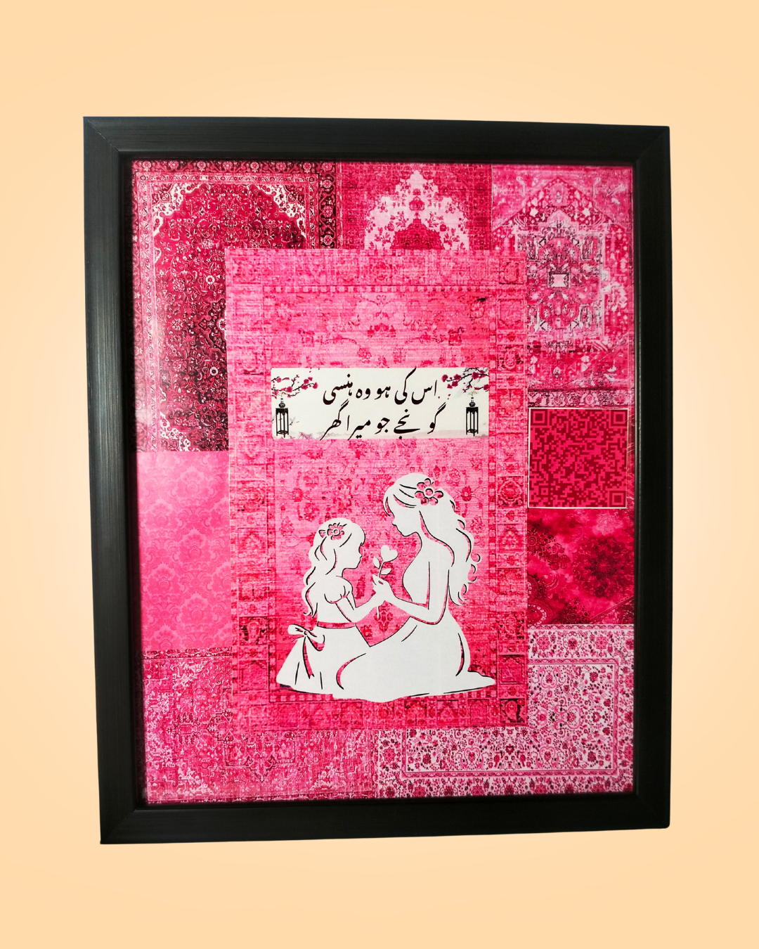 Fully Customized QR Code Motherhood Frame | PrintxAura