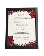 Fully Customized Nikkah Certificate Typography Frame | PrintxAura