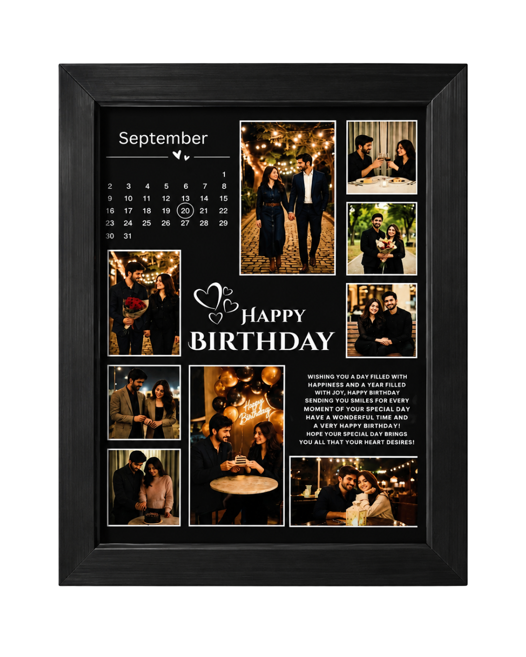 Customized Couple Birthday Photo Frame | PrintxAura
