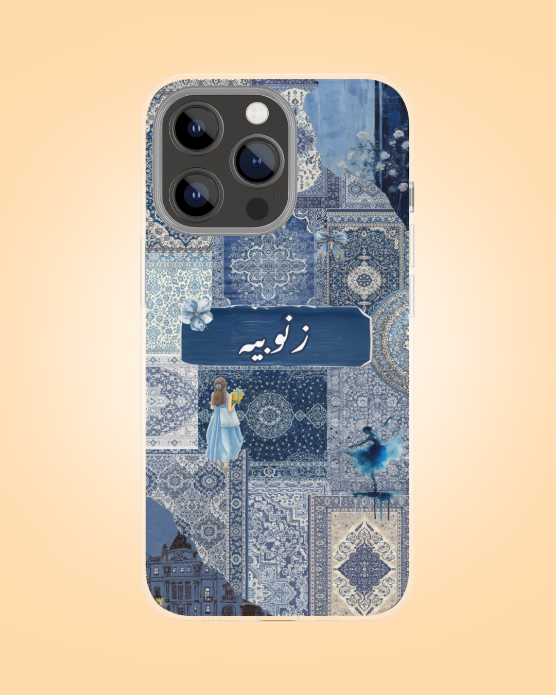 Custom Blue Persian Rug Phone Case | PrintxAura