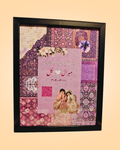 Fully Customized QR Code Friendship Persian rug Frame | PrintxAura