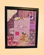 Fully Customized QR Code Friendship Persian rug Frame | PrintxAura
