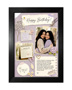 Personalized Best Friend Birthday Photo Frame QR code Edition | PrintxAura